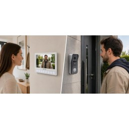 4-Johdin Video-ovikello 7" IPS-Näytöllä | RFID Ovipuhelin