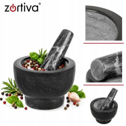 Harmaa Marmorimortteli ja Survin 12,5 cm | Kivimortteli