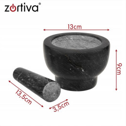 Harmaa Marmorimortteli ja Survin 12,5 cm | Kivimortteli