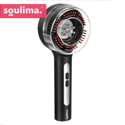 Päänahkahierontakone LED-valolla ja säiliöllä