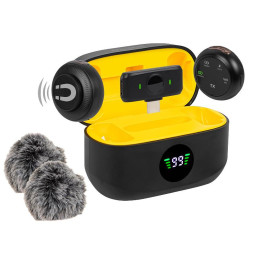 Langaton mikrofonisetti BLOW PRM501 USB-C | Latauskotelolla
