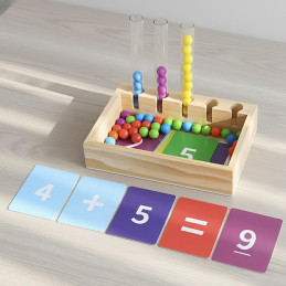 Puinen Montessori-lajittelupeli & laskulelu