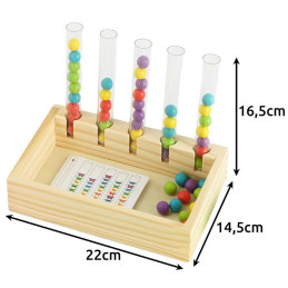 Puinen Montessori-lajittelupeli & laskulelu
