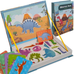 Magneettinen kirjapeli "Dinosaurukset" 36 osalla | Reissupeli