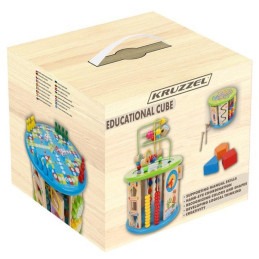 Monitoiminen puinen puuhakuutio 11-in-1 lapsille | Montessori-lelu