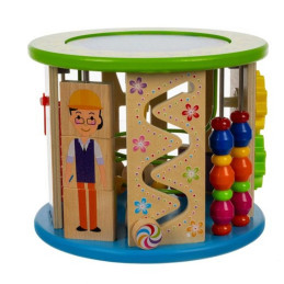 Monitoiminen puinen puuhakuutio 11-in-1 lapsille | Montessori-lelu