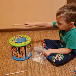 Monitoiminen puinen puuhakuutio 11-in-1 lapsille | Montessori-lelu