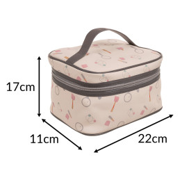 Puinen lasten meikki- ja kampaamosetti 17-in-1