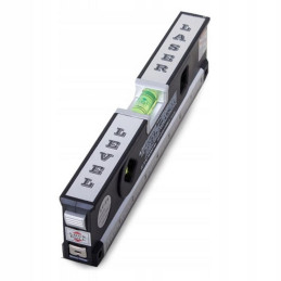 Laser-vesivaaka mittanauhalla ja LED-valolla | 24,5 cm