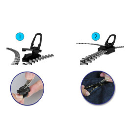 Vetoketjun korjaussarja Fix a Zipper (6 kpl / 3 kokoa)