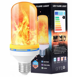 LED-liekkipolttimo E27 9W Gravitaatiosensorilla