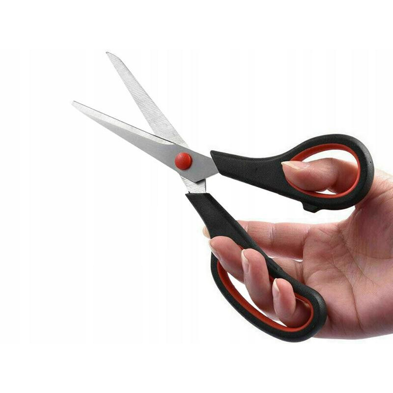 Saksien tarkkuushiotut terät ja ergonomiset mustat kahvat