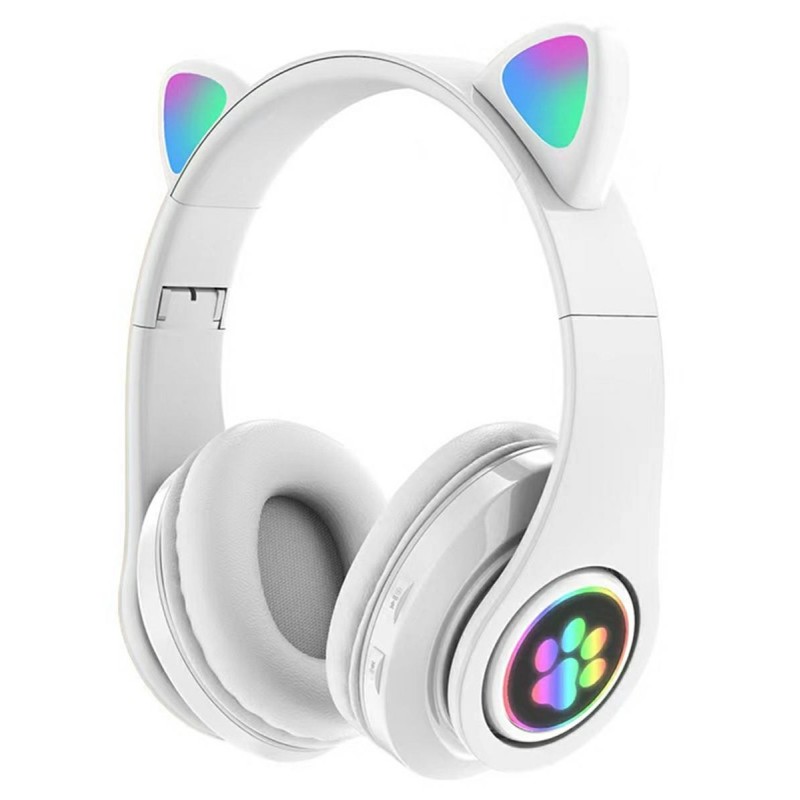 Lasten langattomat kissankorva-kuulokkeet | LED-valot | Bluetooth 5.0