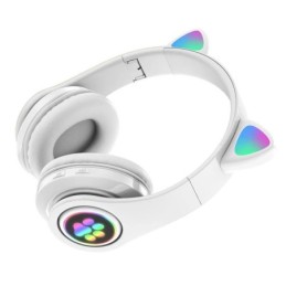 Lasten langattomat kissankorva-kuulokkeet | LED-valot | Bluetooth 5.0