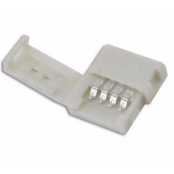 RGB LED-nauhan suoraliitin 4-pin | Gapless Snap-on | Juotokseton liitos